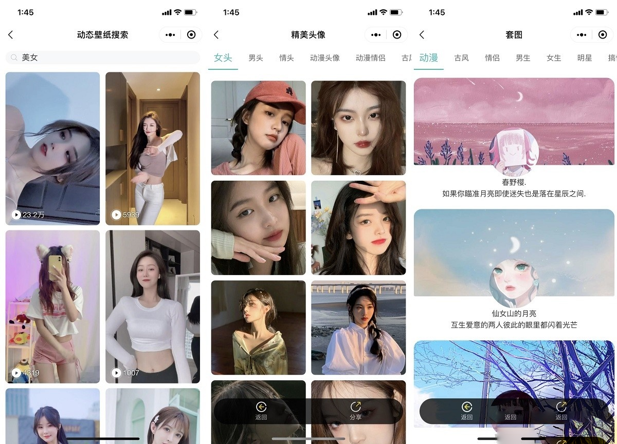 图片[4]-最新版云开发壁纸小程序源码/新版大气UI微信QQ双端壁纸小程序源码-久久源码城