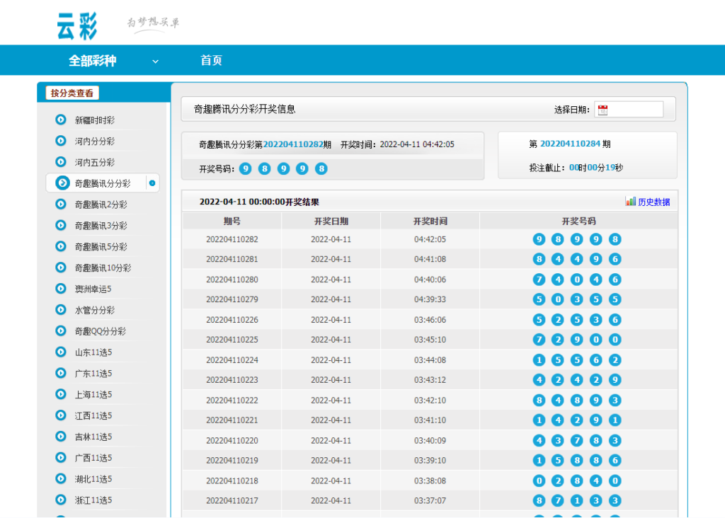 云彩开奖网系统源码,包含多个彩-源码交易网